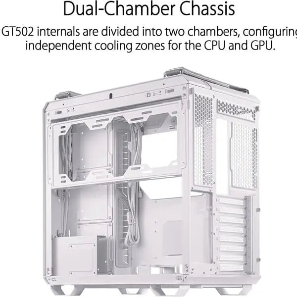 Asus TUF Gaming GT502 ATX 360mm Mid Tower Cabinet White – TechCure India