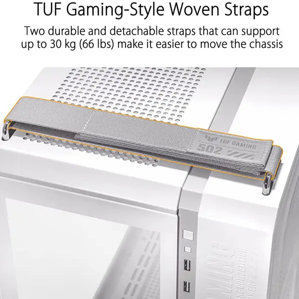 Asus TUF Gaming GT502 ATX 360mm Mid Tower Cabinet White – TechCure India
