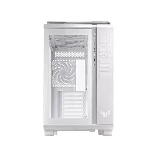 ASUS TUF Gaming GT502 PLUS TG ARGB Mid Tower Gaming Cabinet, White – TechCure India