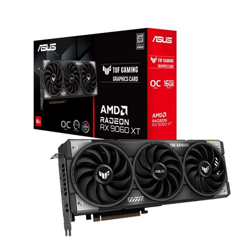 ASUS TUF Gaming Radeon RX 9060 XT 16GB GDDR6 OC Edition Graphic Card TUF-RX9060XT-O16G-GAMING – TechCure India