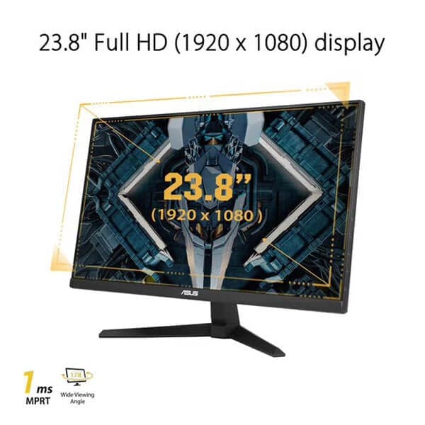 ASUS TUF VG247Q1A 24 Inch FHD 144Hz VA Panel 1MS AMD Freesync Gaming Monitor – photo 2 – TechCure India