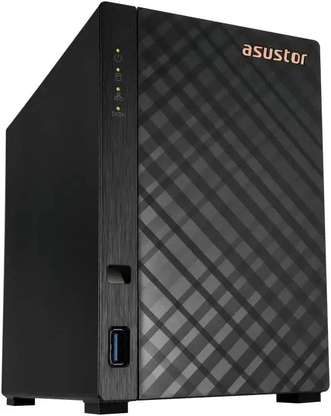 Asustor Drivestor 2 Gen 2 AS1202T, 2 Bay NAS, Quad-Core 1.7GHz CPU, 2.5GbE Port, 1GB DDR4, 3 USB 3.0, Network Attached Storage for Personal and Home Cloud Backup – TechCure India