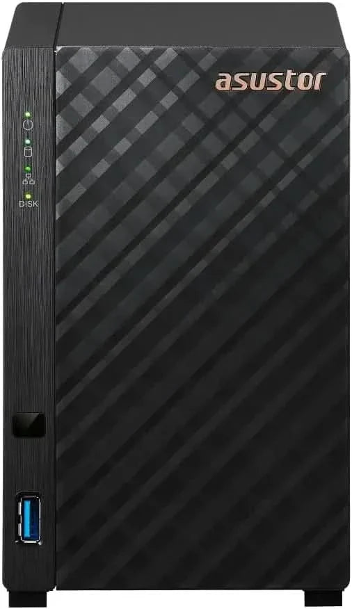 Asustor Drivestor 2 Gen 2 AS1202T, 2 Bay NAS, Quad-Core 1.7GHz CPU, 2.5GbE Port, 1GB DDR4, 3 USB 3.0, Network Attached Storage for Personal and Home Cloud Backup – TechCure India