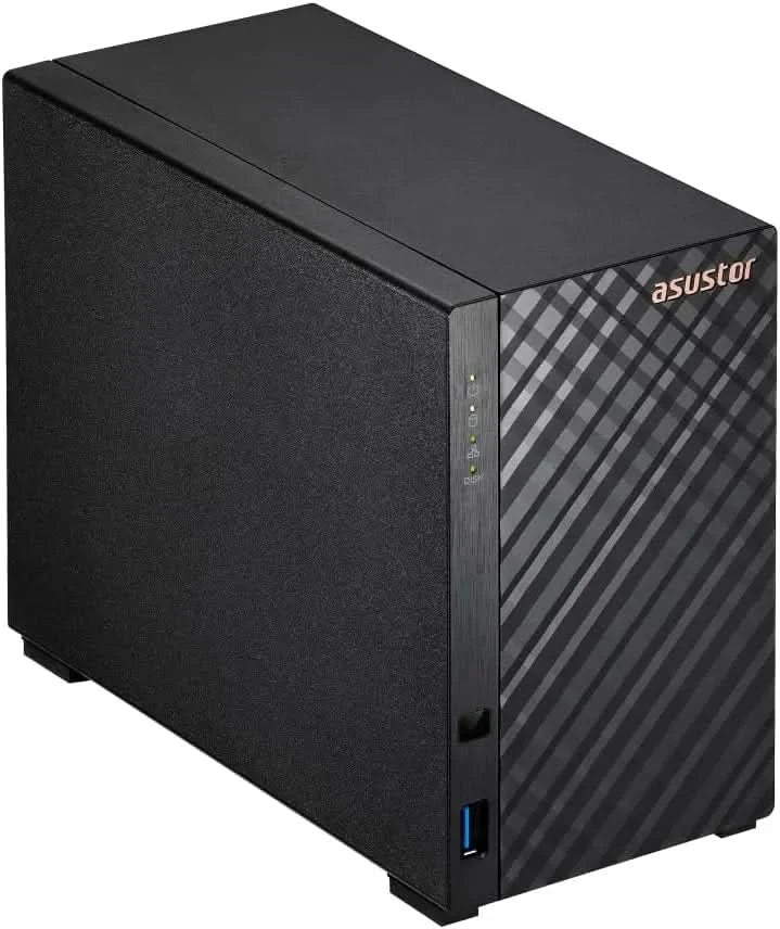 Asustor Drivestor 2 Gen 2 AS1202T, 2 Bay NAS, Quad-Core 1.7GHz CPU, 2.5GbE Port, 1GB DDR4, 3 USB 3.0, Network Attached Storage for Personal and Home Cloud Backup – TechCure India