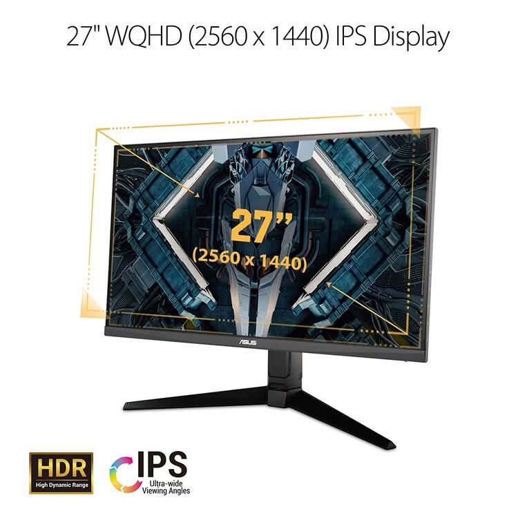 ASUS TUF GAMING 27 INCH VG27AQL1A WQHD IPS 165HZ G-SYNC GAMING MONITOR – TechCure India