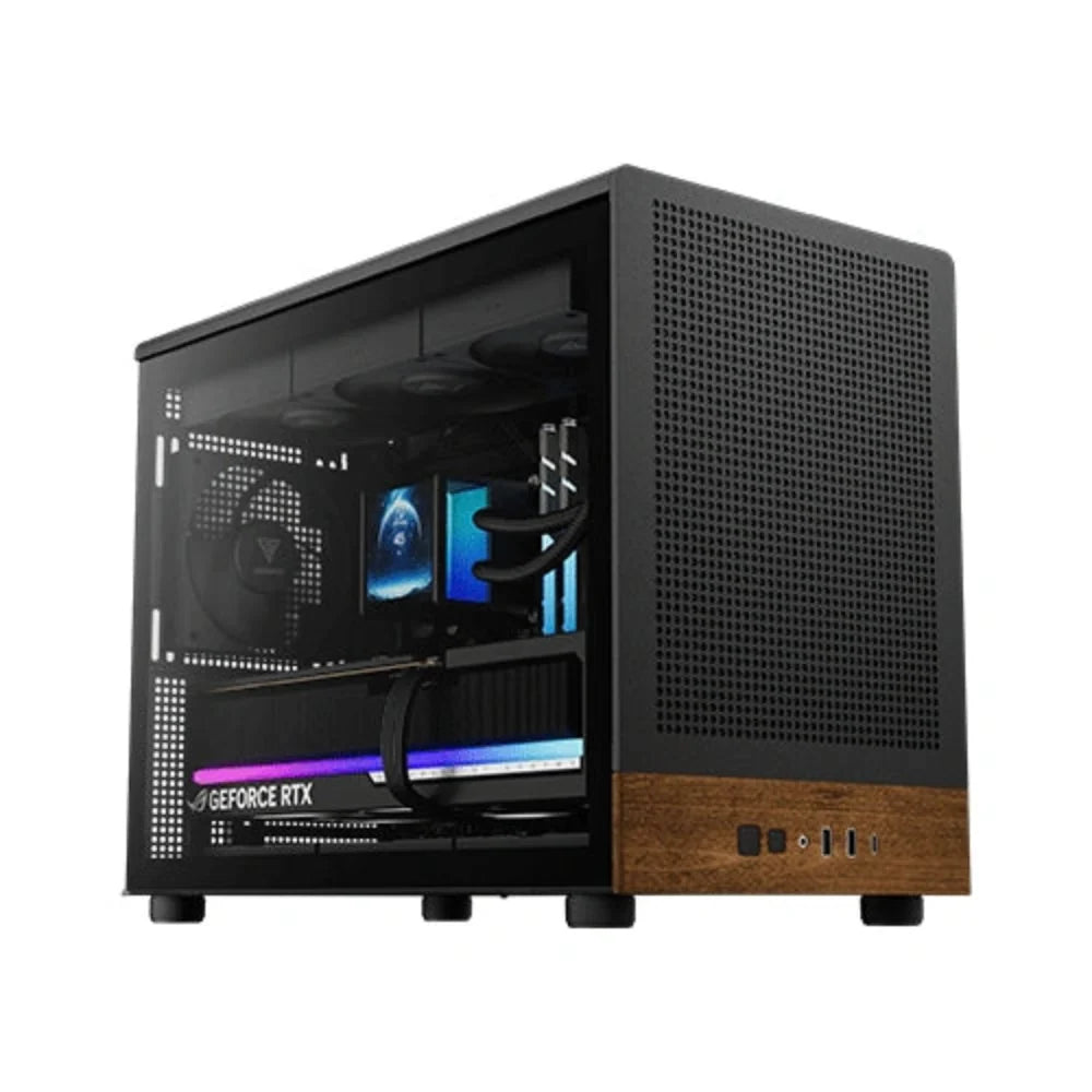 GAMDIAS ATHENA M4M Wood MATX Mini Tower Cabinet ( Black ) – TechCure India