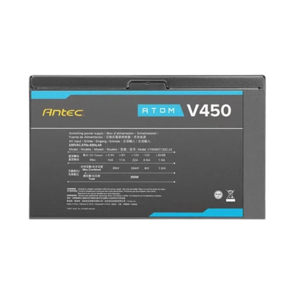 ANTEC Atom V450 450W V2 ATX 2.0 Non Modular Power Supply - 4