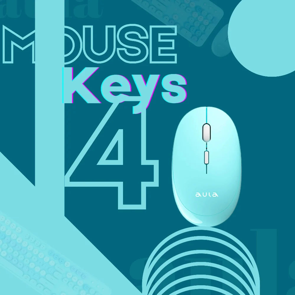 AULA AC306 Full Size Membrane Wireless Gaming Keyboard and Mouse Combo ( Mix Blue ) (AC306) – photo 3 – TechCure India