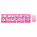 AULA AC306 Type 2 Full Size Membrane Wireless Gaming Keyboard and Mouse Combo ( Pink ) – TechCure India