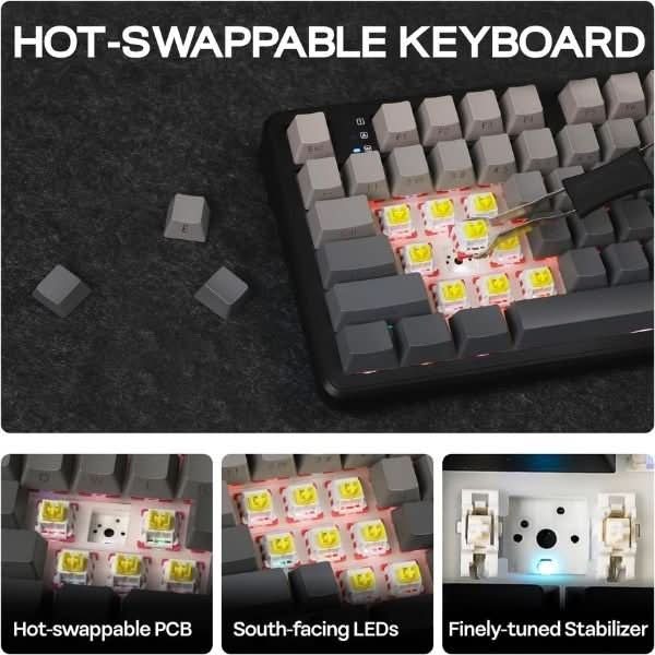 AULA F108 Pro Wireless Mechanical Gaming Keyboard – photo 6 – TechCure India
