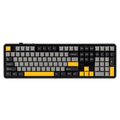 AULA F108 Tri-Mode Wireless Mechanical Gaming Keyboard, Grey and Yellow, Volcanic Axis Linear Switch, RGB, Hot-Swappable, Full Size – TechCure India
