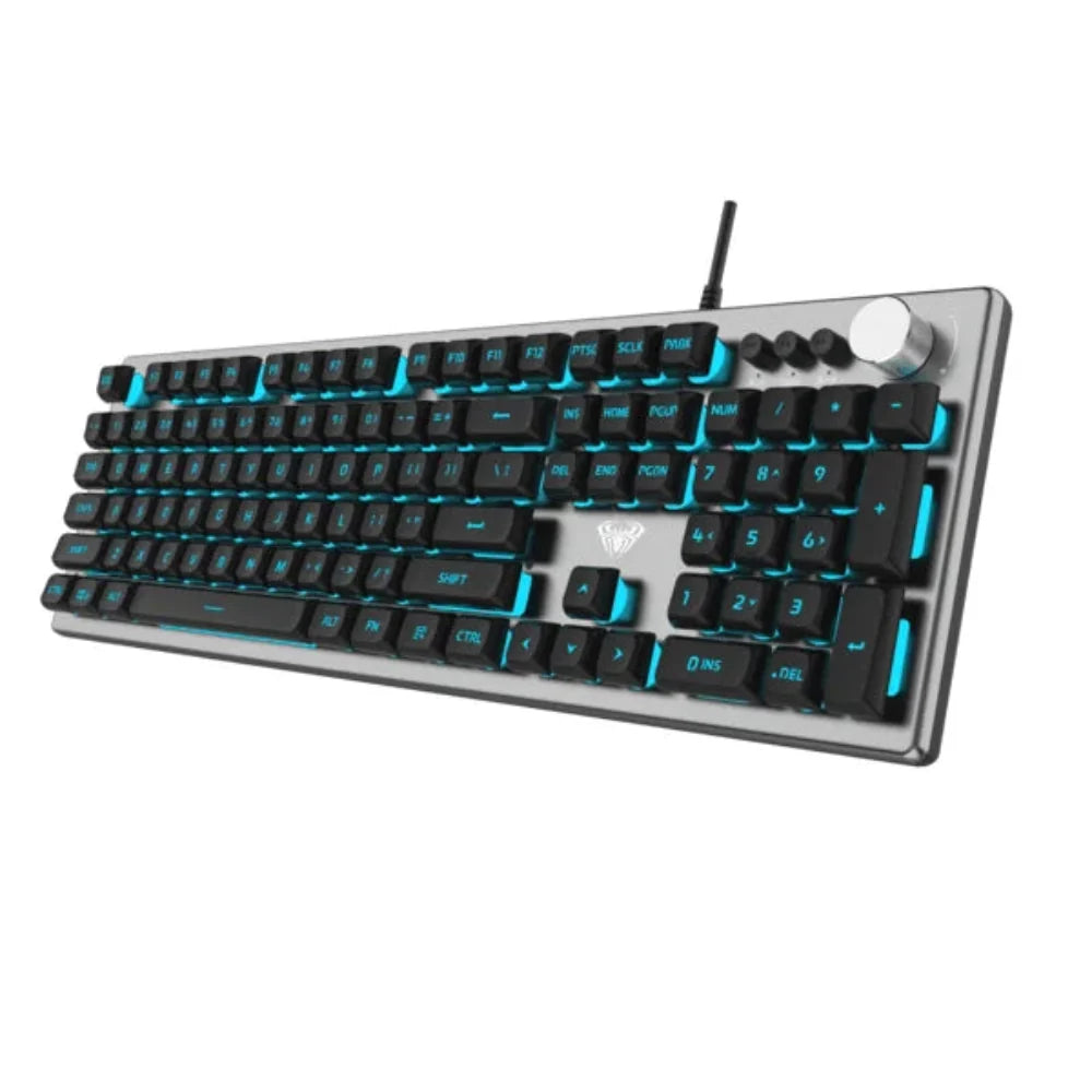 AULA F2028 Full Size RGB Wired Membrane Gaming Keyboard ( Black / Grey ) ( Membrane Switch ) (‎F2028) – TechCure India