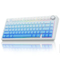 AULA F75 SIDE ENGRAVED MECHANICAL KEYBOARD WHITE + GRADIENT BLUE STAR VECTOR SWITCH – TechCure India
