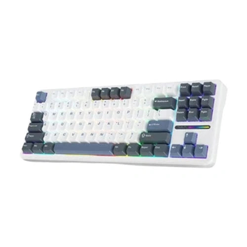 Aula F87 Tri Mode RGB Mechanical Gaming Smoke Blue Keyboard With Graywood Switch – TechCure India