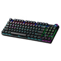 AULA M75 TRI-MODE (2.4G/BLUETOOTH/WIRED) HOT SWAPPABLE RGB BACKLIT WIRELESS MECHANICAL GAMING KEYBOARD | ALL KEY ANTI-GHOSTING | DUAL MODE KNOB WITH MULTIMEDIA BUTTONS | BLACK - RED SWITCHES, Without Software – TechCure India