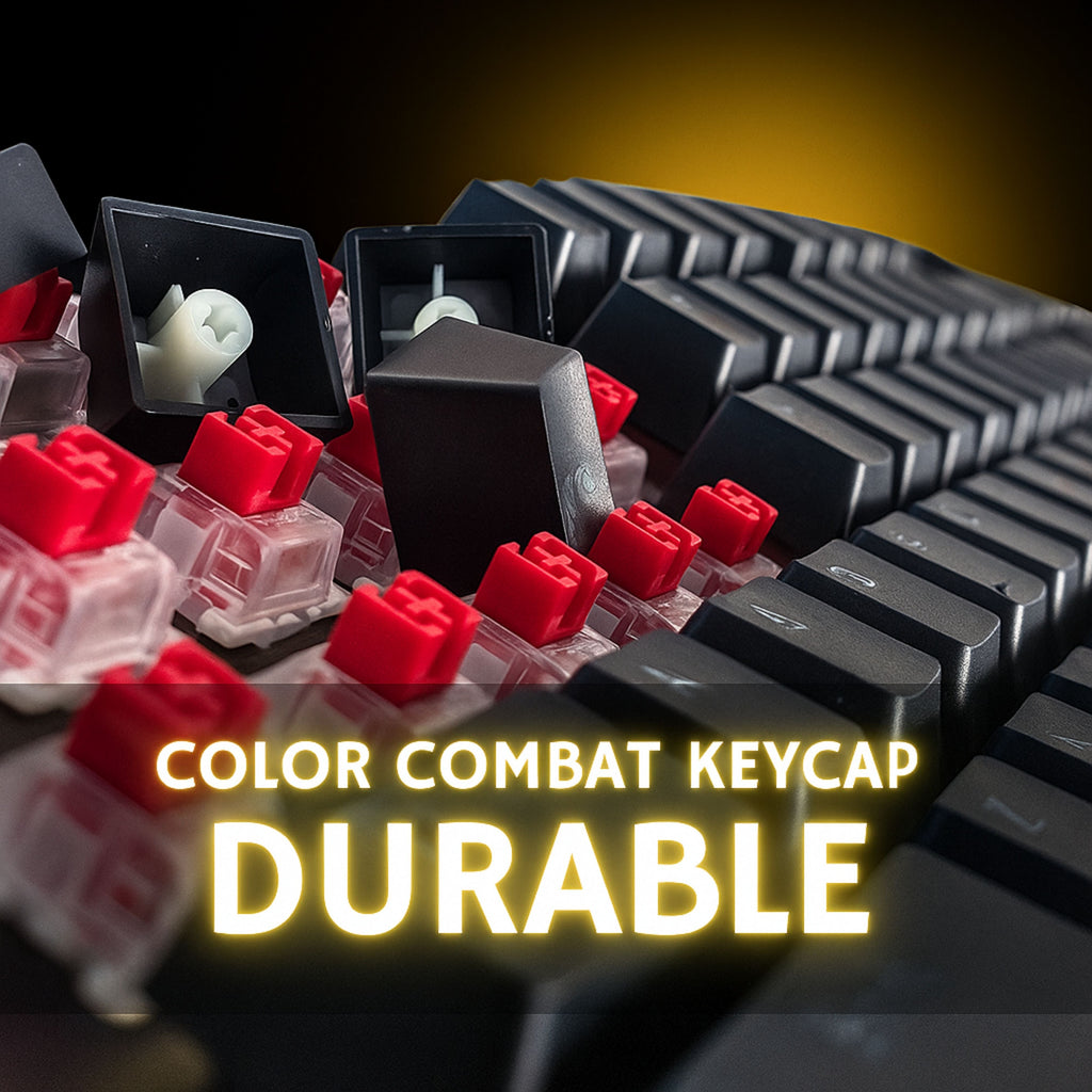 AULA M75 TRI-MODE (2.4G/BLUETOOTH/WIRED) HOT SWAPPABLE RGB BACKLIT WIRELESS MECHANICAL GAMING KEYBOARD | ALL KEY ANTI-GHOSTING | DUAL MODE KNOB WITH MULTIMEDIA BUTTONS | BLACK - RED SWITCHES, Without Software – TechCure India