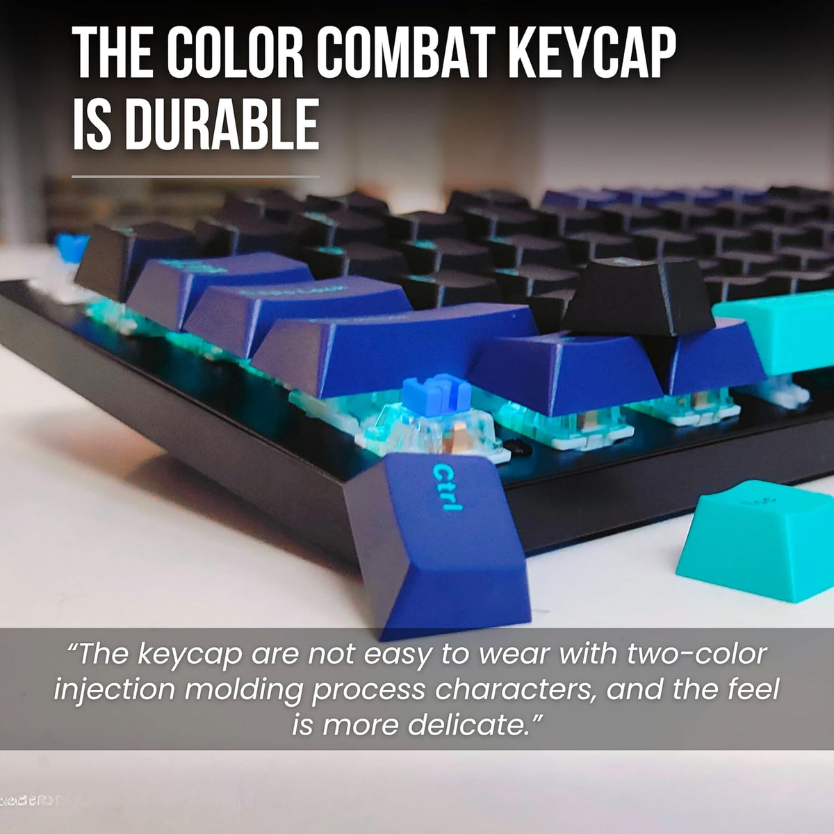 AULA M75 TRI-MODE (2.4G/BLUETOOTH/WIRED) HOT SWAPPABLE RGB, BLUE+BLACK+GREEN, Without Software – TechCure India