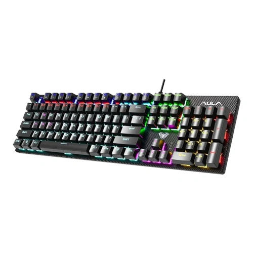 Aula S2022 Rainbow Backlight Mechanical Gaming Keyboard With Blue Switches