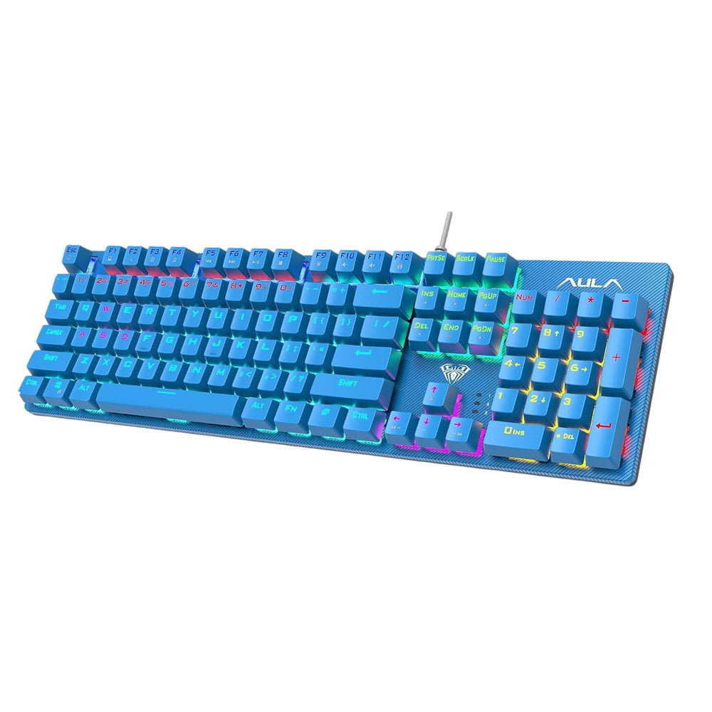 AULA S2022U Full Size Wired Mechanical Gaming Keyboard ( Blue ) ( Blue Switch ) ( S2022U ) – TechCure India