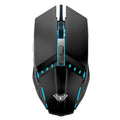 AULA S31 Wired Ergonomic Gaming Mouse ( Black ) ( 1200DPI / 4 Macro Buttons ) – TechCure India
