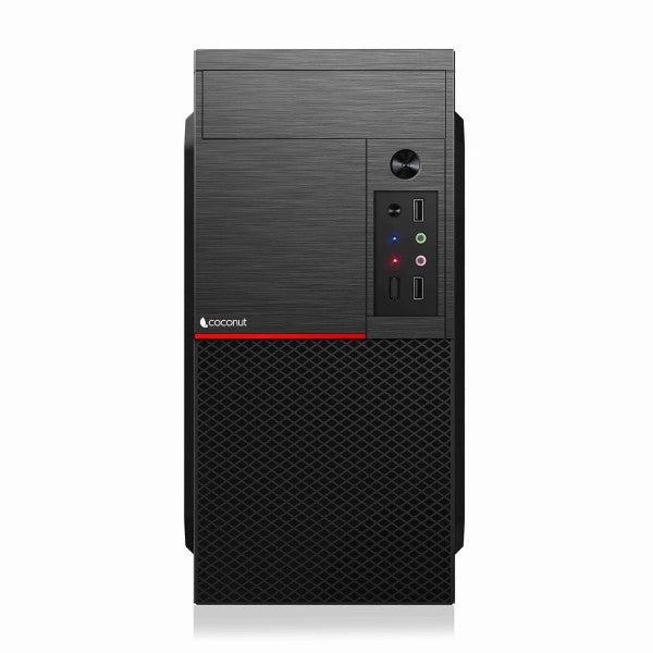 Coconut Aura mATX Office Cabinet with SM45 Power Supply – TechCure India