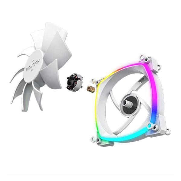 Montech AX120 PWM ARGB Case Fan White Single – TechCure India