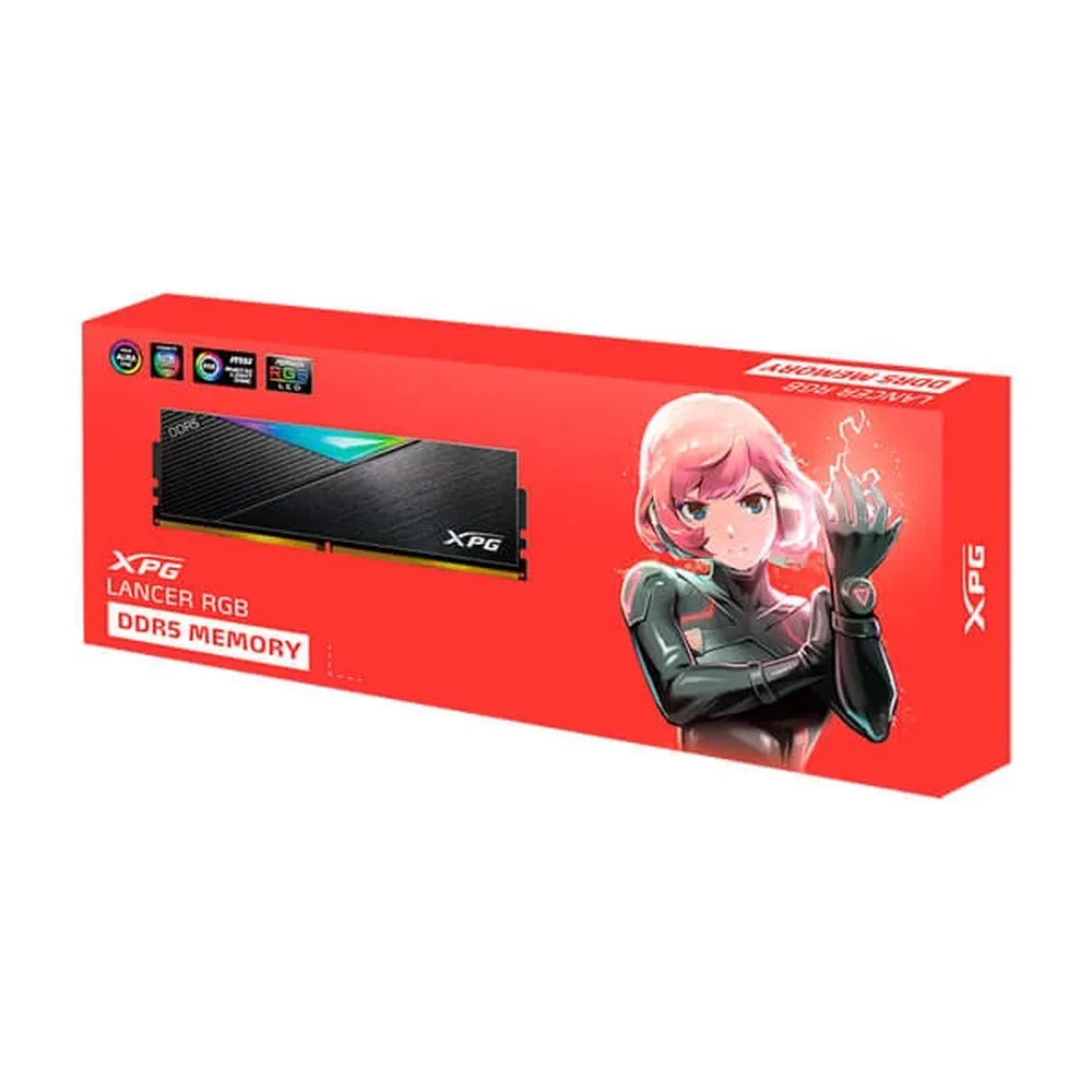 ADATA XPG Lancer RGB 16GB ( 16GB x 1 ) 6000MHz DDR5 RAM ( Black ) ( CL30 ) - 4