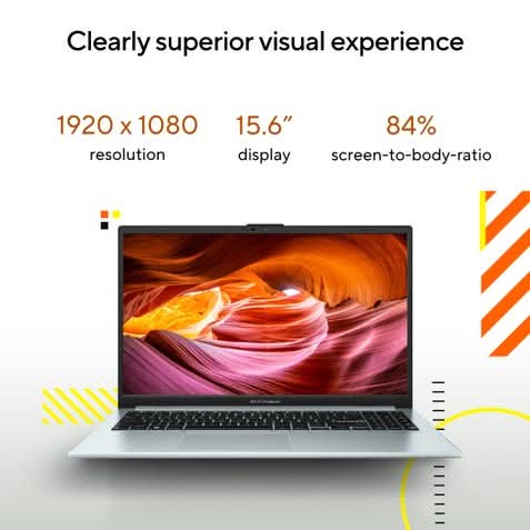 ASUS Vivobook Go 15 E1504FA-BQ2117WS, AMD Ryzen 3 30, 8GB, 512GB, AMD Radeon Graphics, 15.6 inch FHD screen, Windows 11 Home, Office Home 2024, M365 Basic - 1 Year Validity, Student Laptop, 1 Year(s) Warranty, Green – TechCure India
