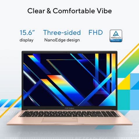 ASUS Vivobook 15 X1504MA-BQ426WS, Intel Core 5 320, 16GB, 512GB SSD, Intel Graphics, 15.6 inch FHD, Windows 11 Home, Office Home 2024, M365 Basic, 1 Year, Terra Cotta – TechCure India