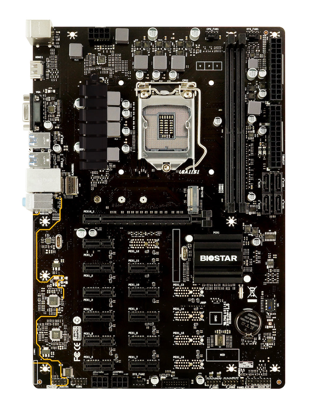 BIOSTAR TB360 BTC PRO INTEL LGA1151 MOTHERBOARD – TechCure India