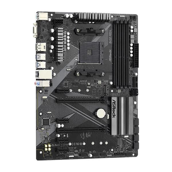 ASROCK B450 Pro4 R2.0 DDR4 AMD Motherboard - 5