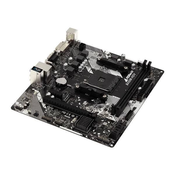 ASROCK B450M-HDV R4.0 DDR4 AMD Motherboard - 3