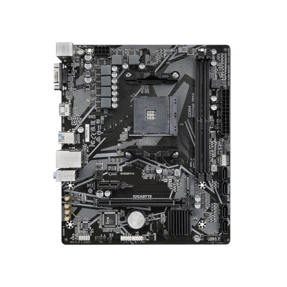 GIGABYTE B450M K DDR4 AMD Motherboard - 2