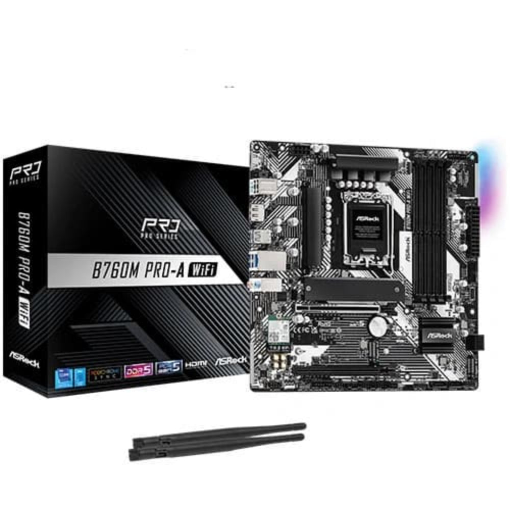 ASROCK B760M Pro-A Wifi DDR5 Intel Motherboard – TechCure India