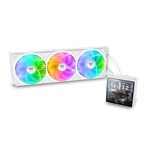 Thermaltake TH360 V3 Ultra ARGB Sync Snow White 360mm CPU Liquid Cooler – TechCure India