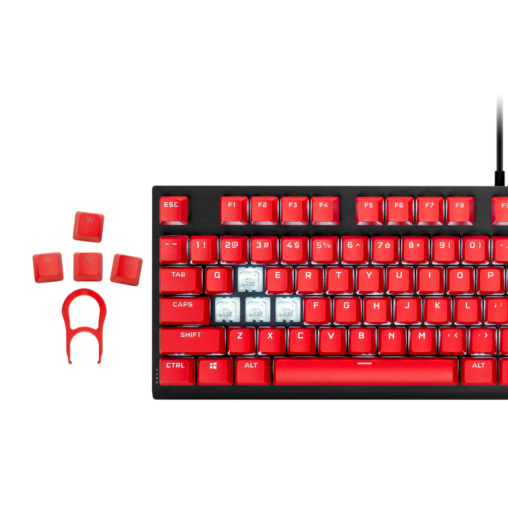 CORSAIR PBT Double Shot Pro Keycap Mod Kit ( Origin Red )