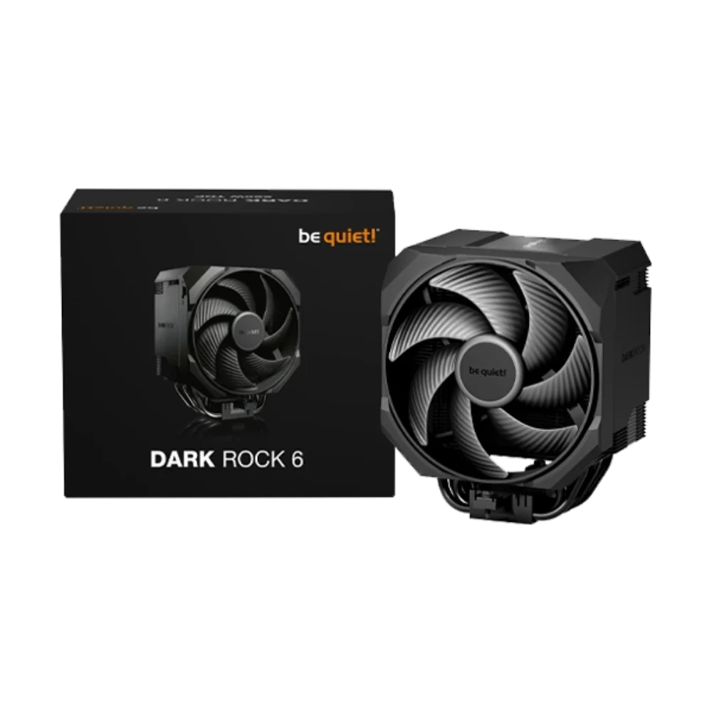 BE QUIET Dark Rock 6 Non-RGB 120mm Single Tower Air Cooler ( Black ) – TechCure India