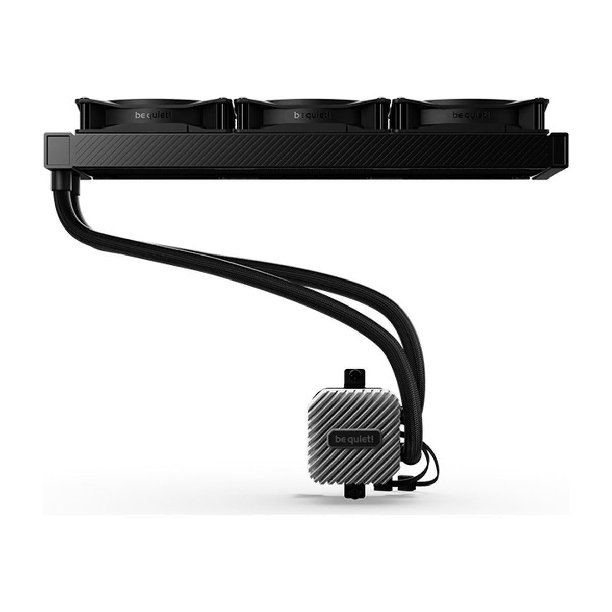 Be Quiet Light Loop 360mm ARGB AIO Liquid CPU Cooler (Black) BW022 – LIGHT LOOP 360mm - side view – TechCure India