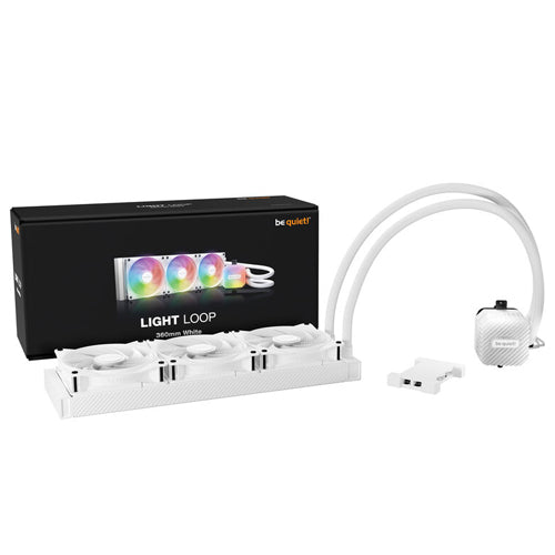 Be Quiet Light Loop 360mm ARGB AIO Liquid CPU Cooler (White) BW023 – TechCure India