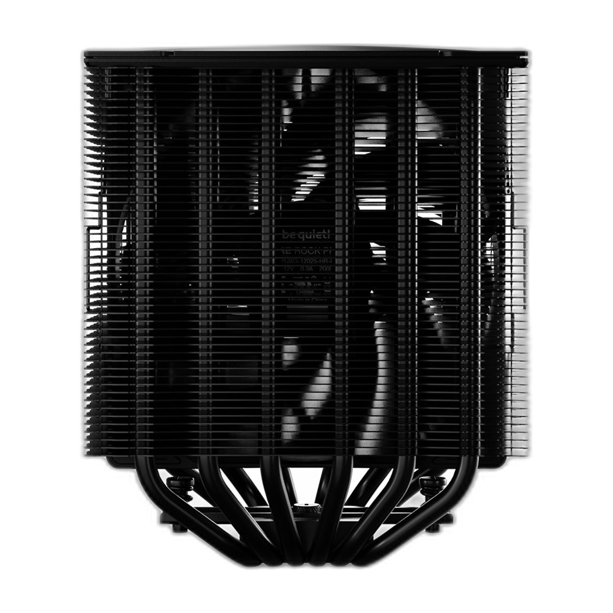 Be Quiet Pure Rock Pro 3 CPU Air Cooler (Black) BK042 – PURE ROCK PRO 3 | Black - front view – photo 3 – TechCure India
