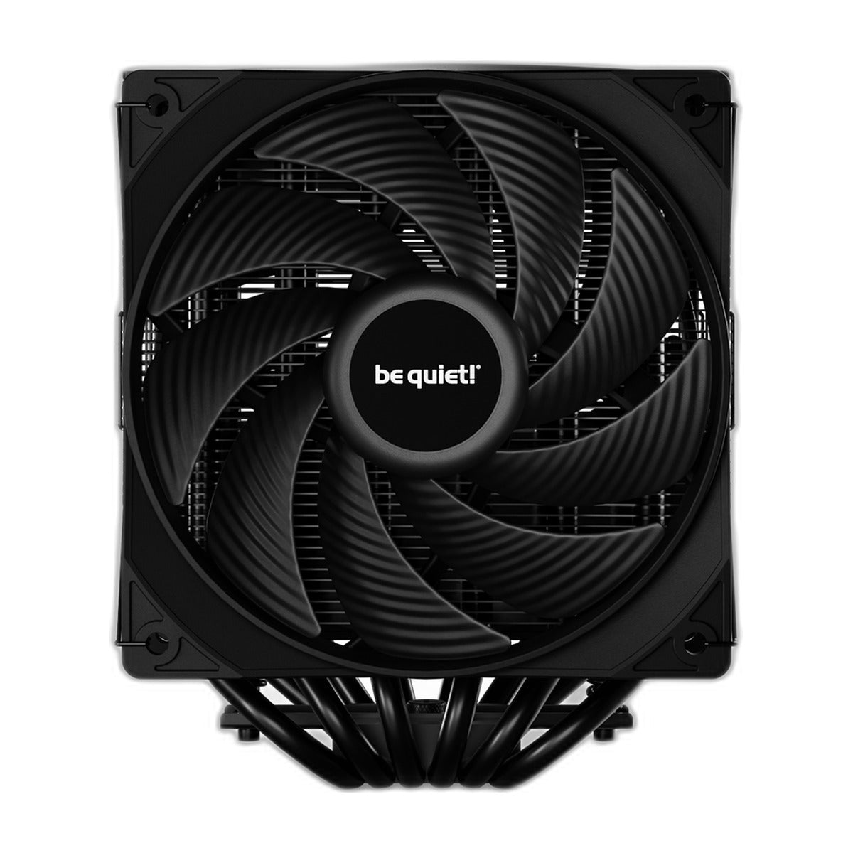 Be Quiet Pure Rock Pro 3 CPU Air Cooler (Black) BK042 – PURE ROCK PRO 3 | Black - front view – TechCure India