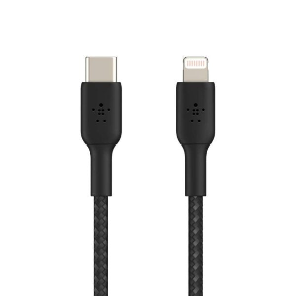 Belkin BoostCharge Lightning to Type C Cable (2 meters) – Black – Model CAA004BT2MBK – TechCure India