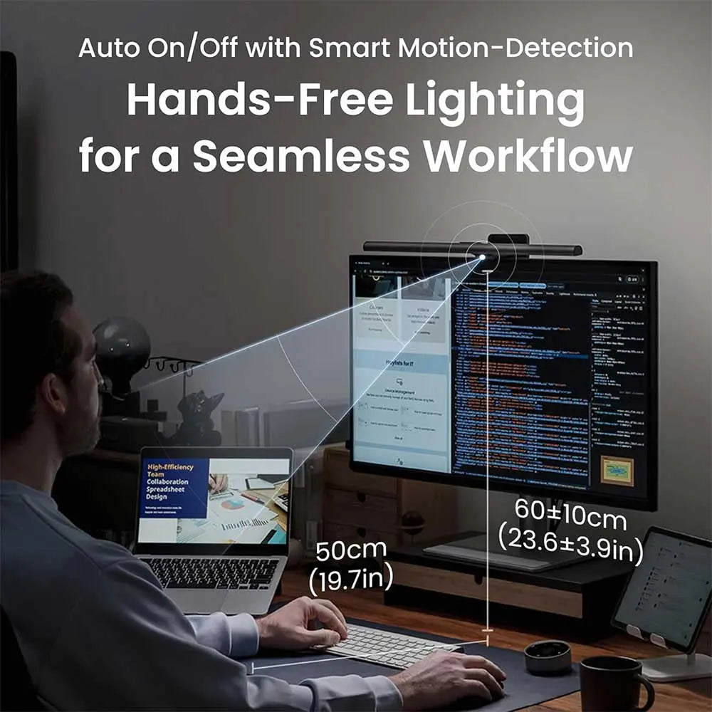 BenQ ScreenBar Halo 2 LED Monitor Light, Wireless Controller & Backlight – TechCure India