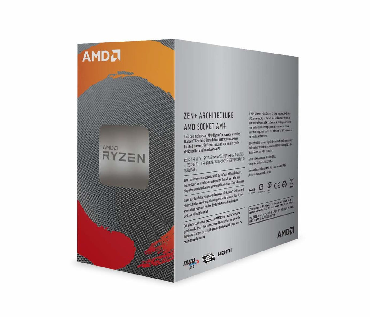 AMD RYZEN 3 3200G 4 CORES UPTO 4 GHZ AM4 PROCESSOR – TechCure India