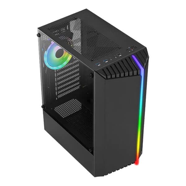 AEROCOOL Bionic RGB ATX Mid Tower Cabinet (Black) - 3