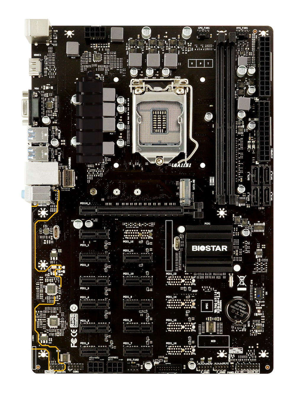 Biostar TB360 Btc Pro Intel LGA1151 Motherboard – photo 2 – TechCure India