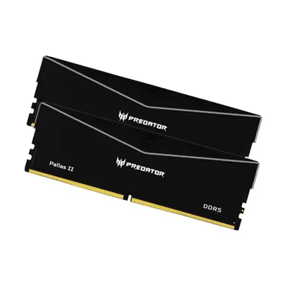 ACER Predator Pallas II 64GB ( 32GBx2 ) DDR5 6000MHz Desktop RAM (Black) ( CL30 )