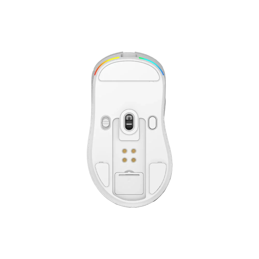 KARNAGE Blink Tri-Mode RGB Wireless Ergonomic Gaming Mouse ( KNG-BW-81-WH ) ( 16000DPI / 6 Macro Buttons ) ( White ) – TechCure India
