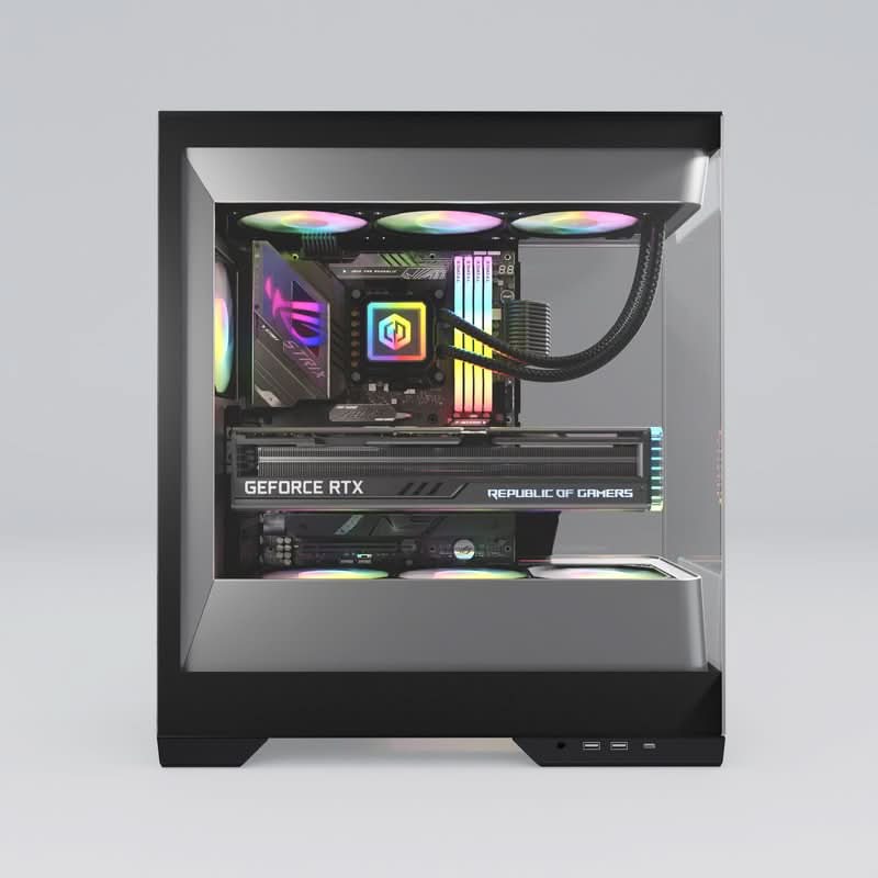 CyberPowerPC Vista 750, AMD Ryzen 7 9800X3D, 32GB DDR5 6000MHz, 1TB WD Black SN7100 NVMe M.2 SSD, AMD Radeon RX 9070 XT 16GB, Windows 11 Home – TechCure India