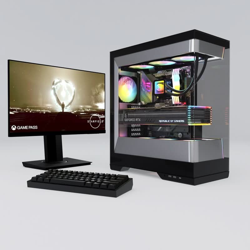 CyberPowerPC Vista 750, AMD Ryzen 7 9800X3D, 32GB DDR5 6000MHz, 1TB WD Black SN7100 NVMe M.2 SSD, AMD Radeon RX 9070 XT 16GB, Windows 11 Home – TechCure India